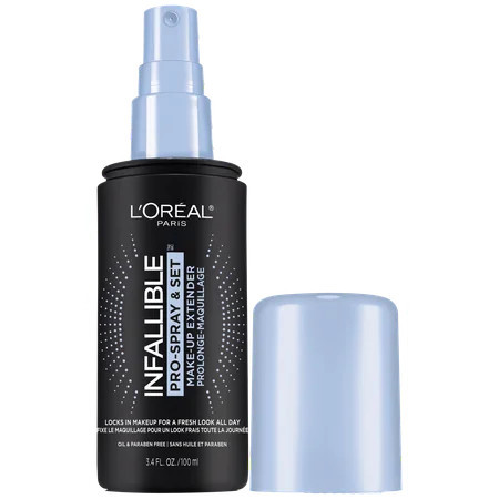 L'Oreal Paris Infallible Pro-Spray and Set Makeup Oil-Free Setting Spray, 3.4 fl oz | Walmart (US)