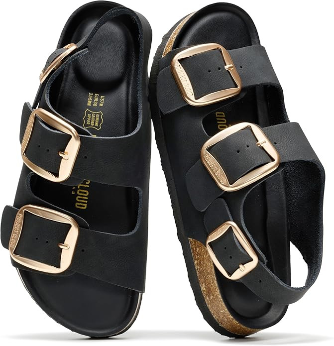 Project Cloud 100% Genuine Leather Beach Sandals for Women 2026 with Lightweight & Comfortable Sl... | Amazon (US)