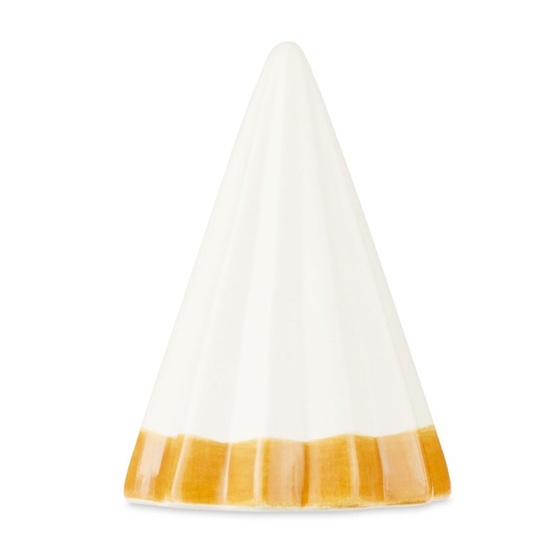 2.88 in Mini Ceramic Tree Christmas Decoration, White & Gold, by Holiday Time | Walmart (US)