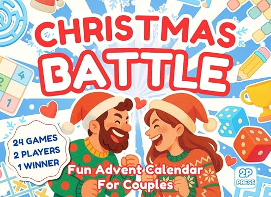 Christmas Battle - Fun Advent Calendar for Couples: 24 pen and paper games, puzzles and challenge... | Amazon (US)