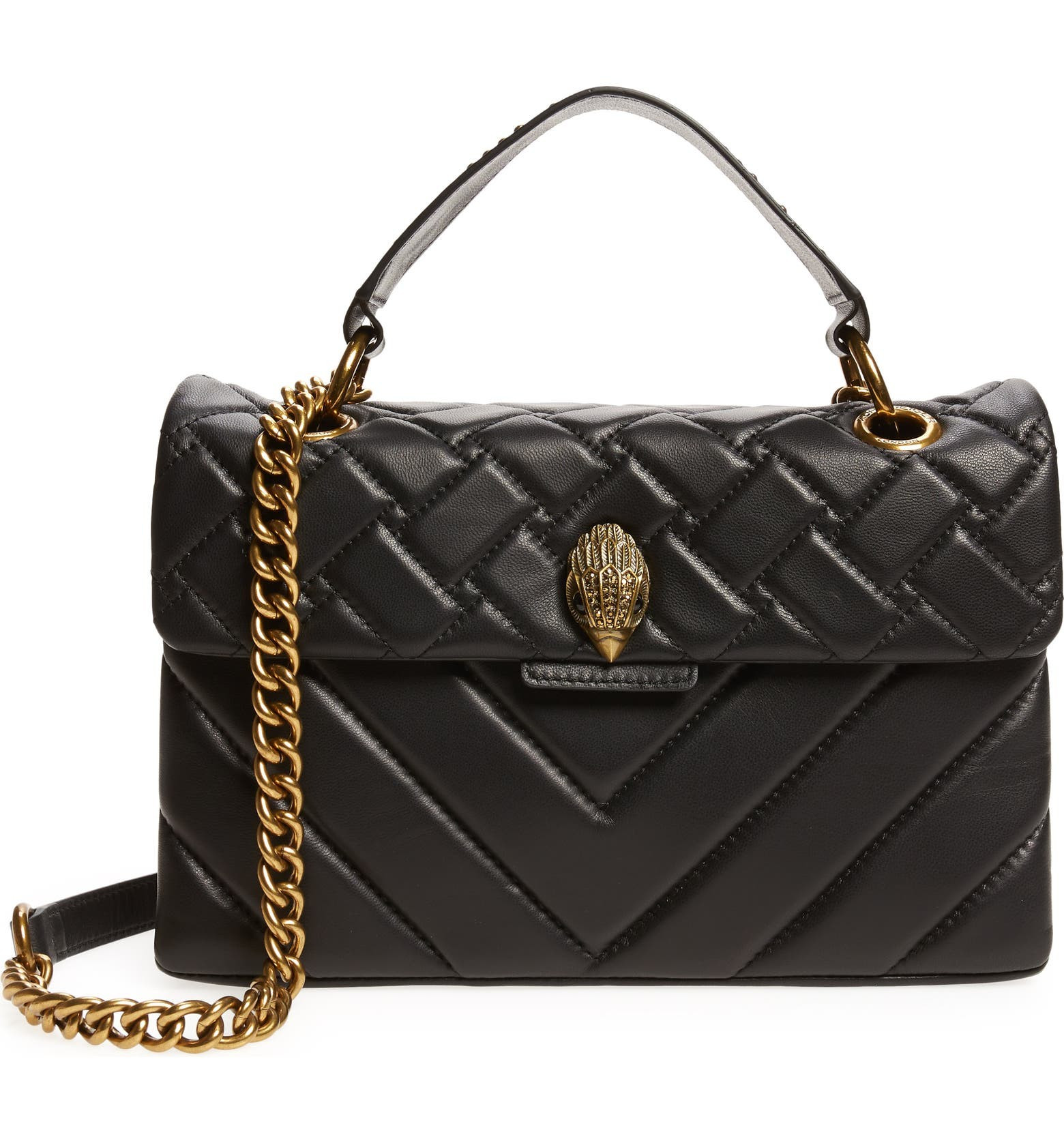 Kensington Studded Handle Leather Bag | Nordstrom