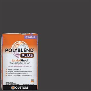 Polyblend Plus #60 Charcoal 25 lb. Sanded Grout | The Home Depot