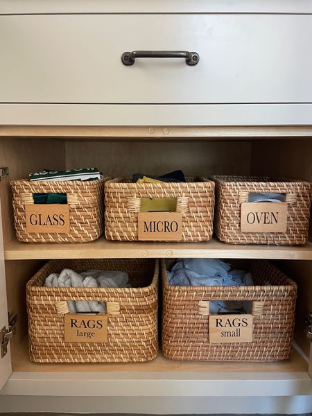 Baskets in multiple sizes- we love these to use in pantries, cleaning closets, any closets!

#LTKhome #LTKfamily