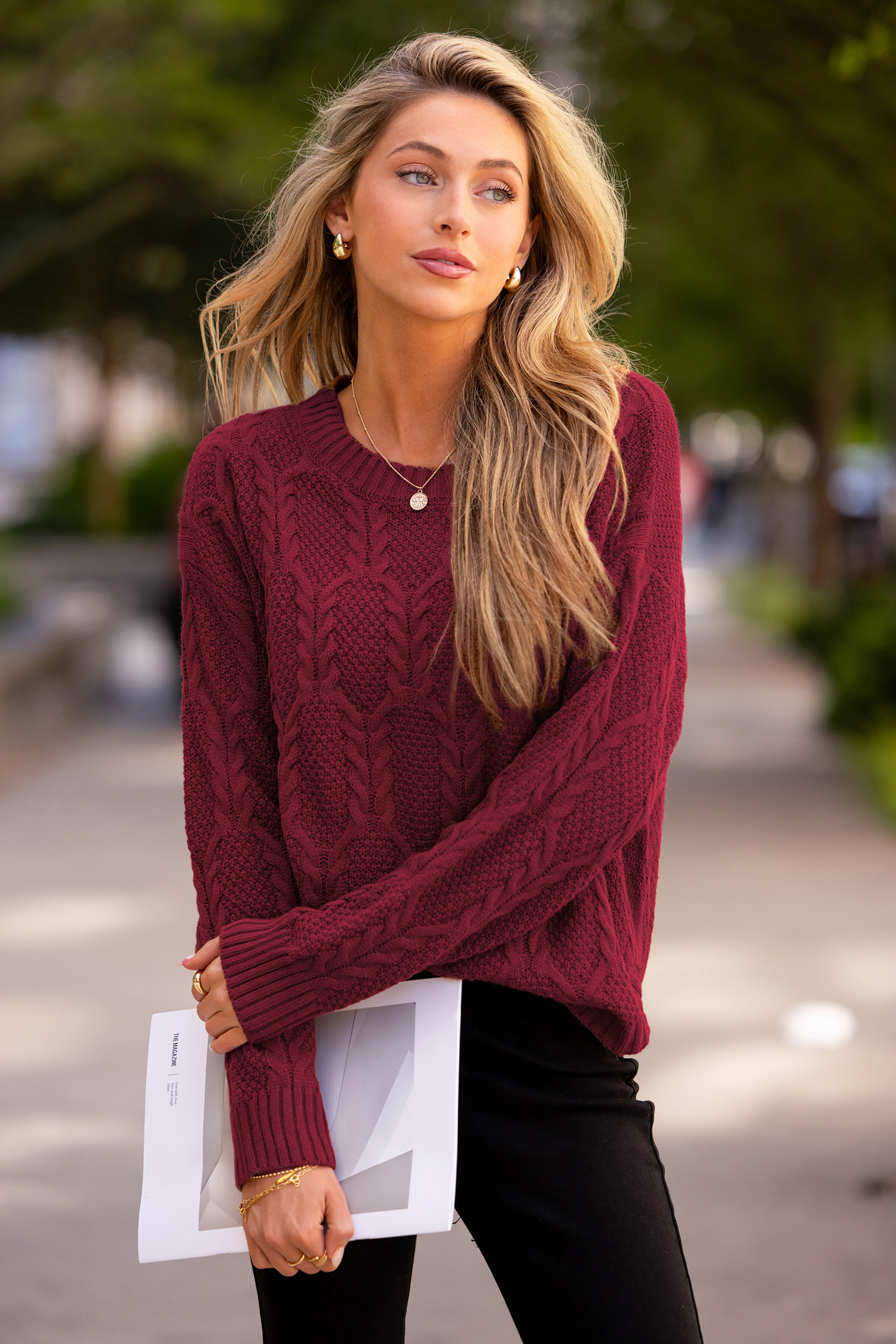 Toasting Marshmallows Red Sweater | Cupshe US