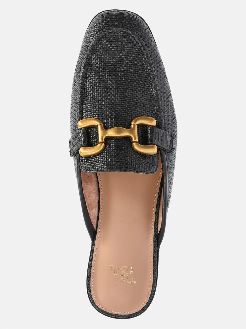 Time and Tru Women's Buckle Loafer Mules | Walmart (US)