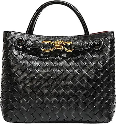 Woven Bags for Women Bowknot Small Tote Hobo Shoulder Crossbody Bags PU Leather Handwoven Satchel... | Amazon (US)