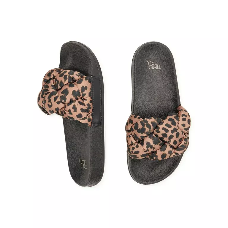 Time and tru leopard hot sale sandals