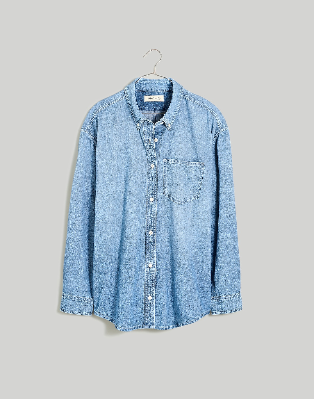 Denim Button-Down Collar Oversized Shirt | Madewell
