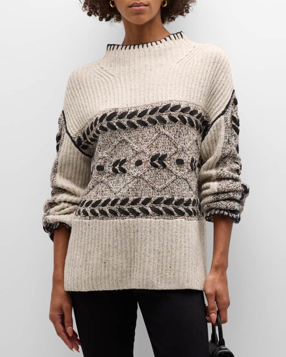 Raini Funnel-Neck Sweater | Neiman Marcus