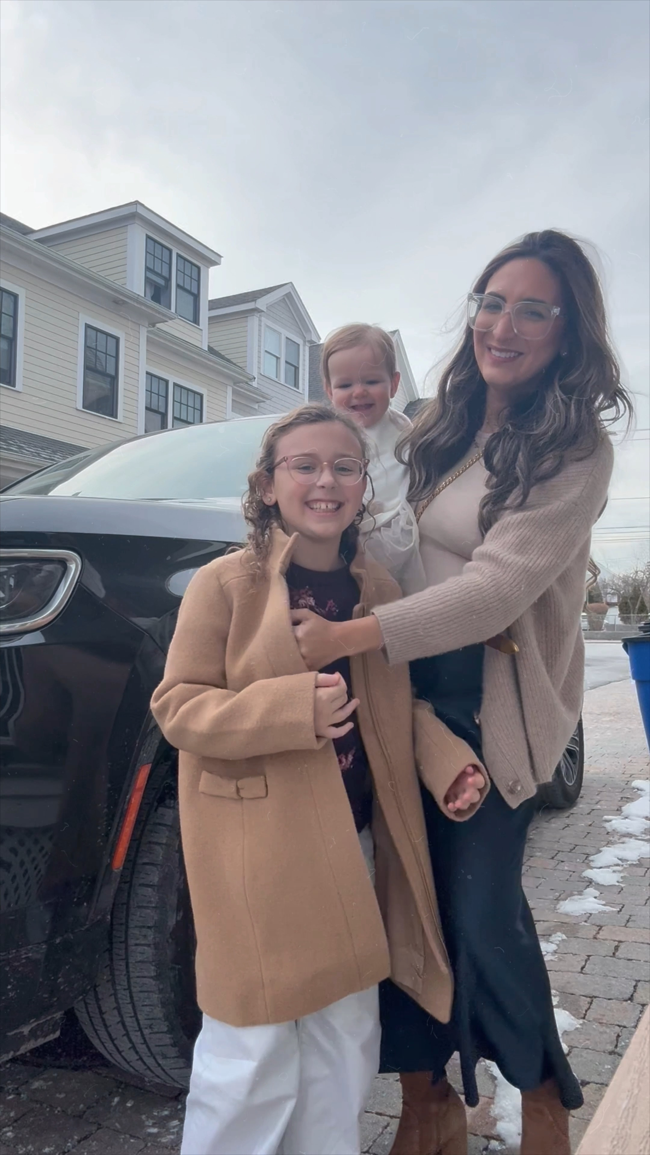 All dressed up with my girlies 💘 

I’m wearing an M in the belt and skirt. Girls are wearing their usual sizes on everything - the silver pants run a tan big 💥 

#LTKFamily #LTKBaby #LTKKids