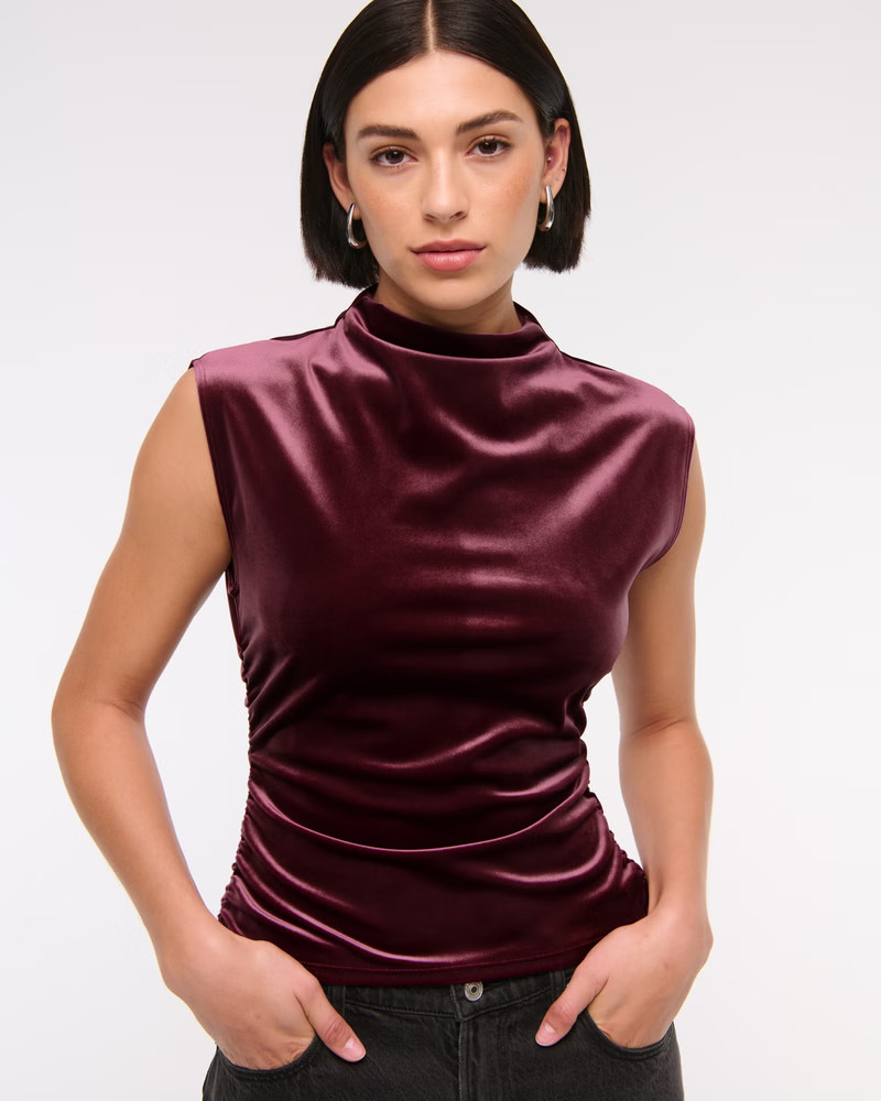 The A&F Paloma Velvet Top | Abercrombie & Fitch (US)