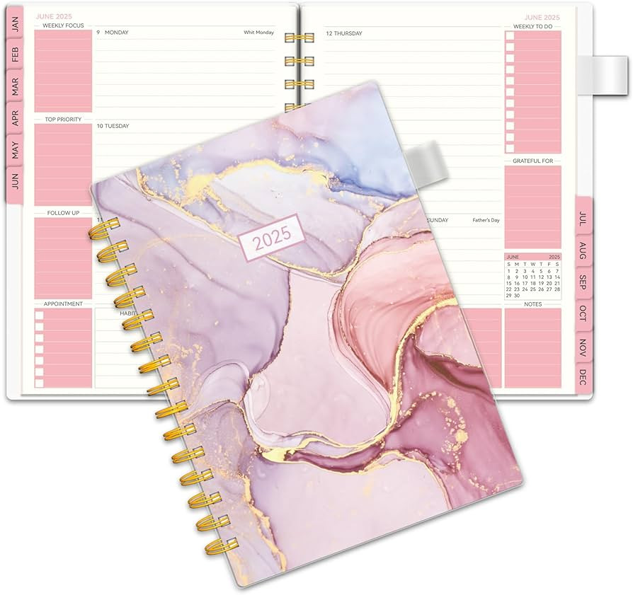 2025 Planner -Weekly and Monthly Planner, Calendar Planner 2025 for Women, AIMPEAK Weekly Planner... | Amazon (US)