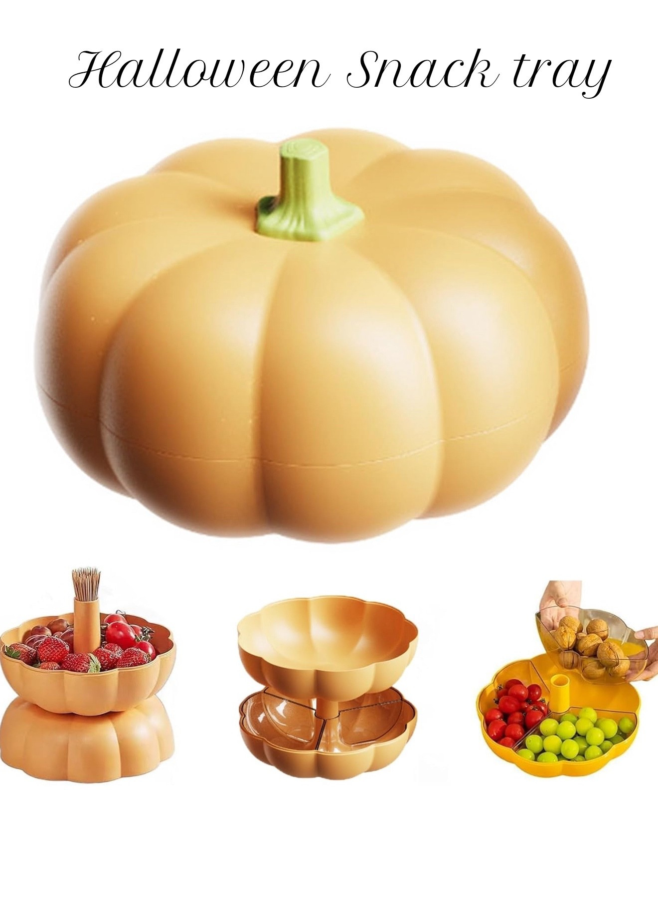 The cutest pumpkin snack tray

#LTKSeasonal
