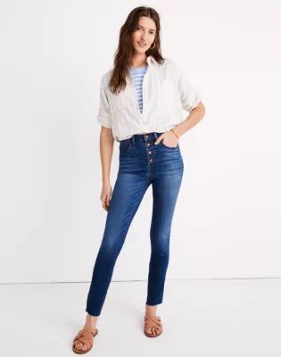 10" High-Rise Skinny Crop Jeans: Button-Front Tencel™ Edition | Madewell