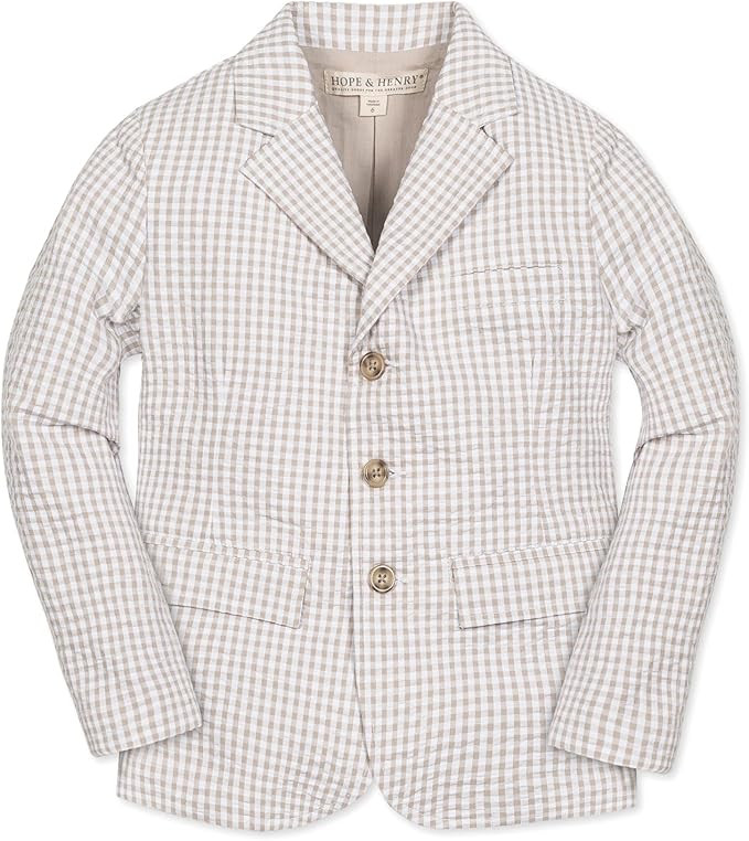 Hope & Henry Boys' Classic Seersucker Suit Jacket | Amazon (US)