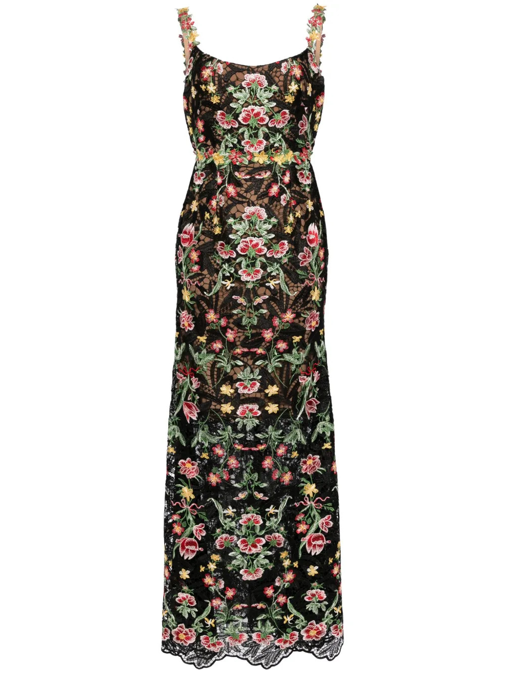 Marchesa Notte Alexis floral-embroidered Lace Gown - Farfetch | Farfetch Global
