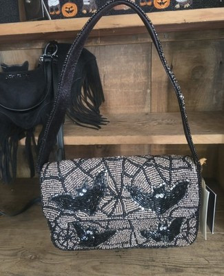 NEW Viral from India to you Fall Halloween Black Bat Beaded Bag\ud83e\udd87\ud83d\udda4 | eBay US