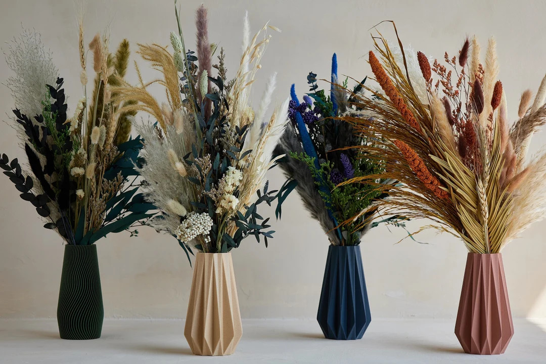 Dried Flower Bouquet - Pampas Grass Wedding Centerpiece Flower Bouquet Boho Spring Home Decor Bri... | Etsy (US)