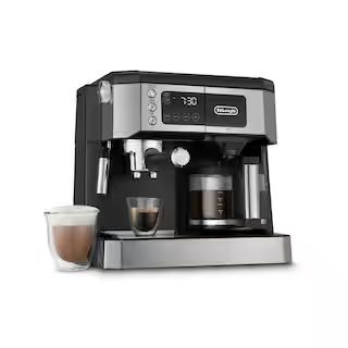 DeLonghi 10-Cup Black and SS Combination Coffee and Espresso Machine COM530M - The Home Depot | The Home Depot