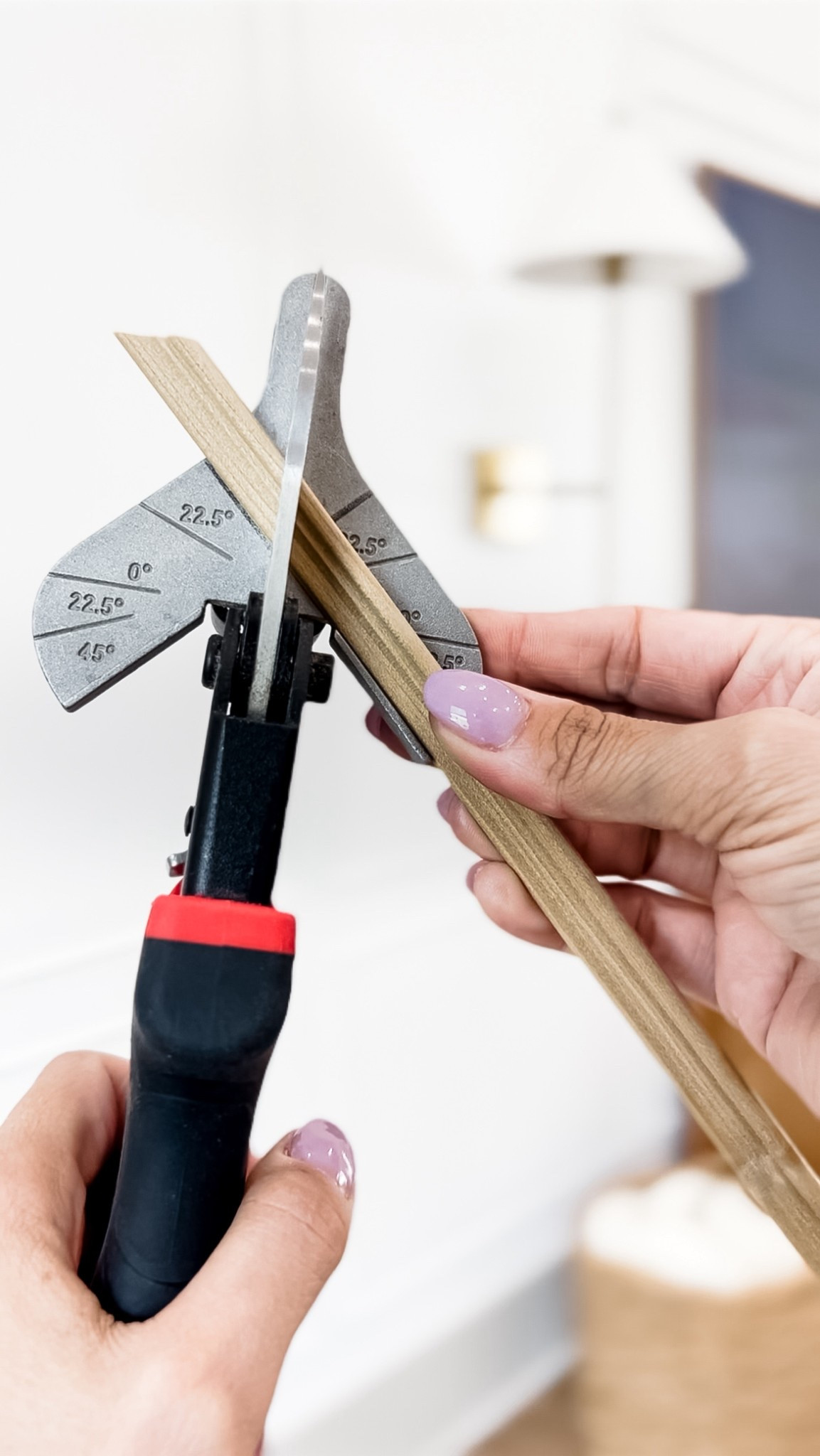 Tip Tuesday ✨ I’m transforming our living room with picture moulding and used these miter snips and protractor  to make sure my molding corners matched perfectly as I went.

Stay tuned for the full project!

Follow along for more projects, tips, favorite finds, and everything else that I love!

#LTKHome #LTKFindsUnder100 #LTKFindsUnder50