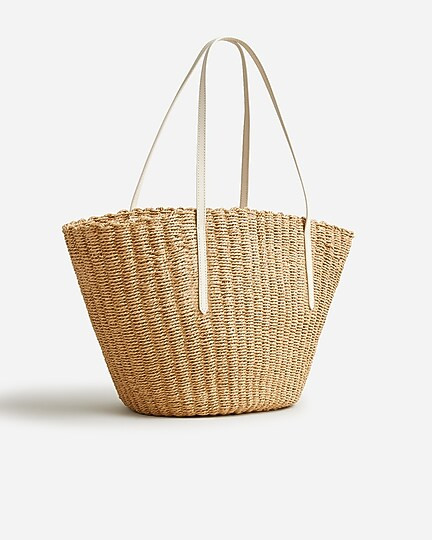 Como woven straw tote | J. Crew US