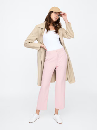 Mid Rise Easy Straight-Leg Pants | Gap Factory