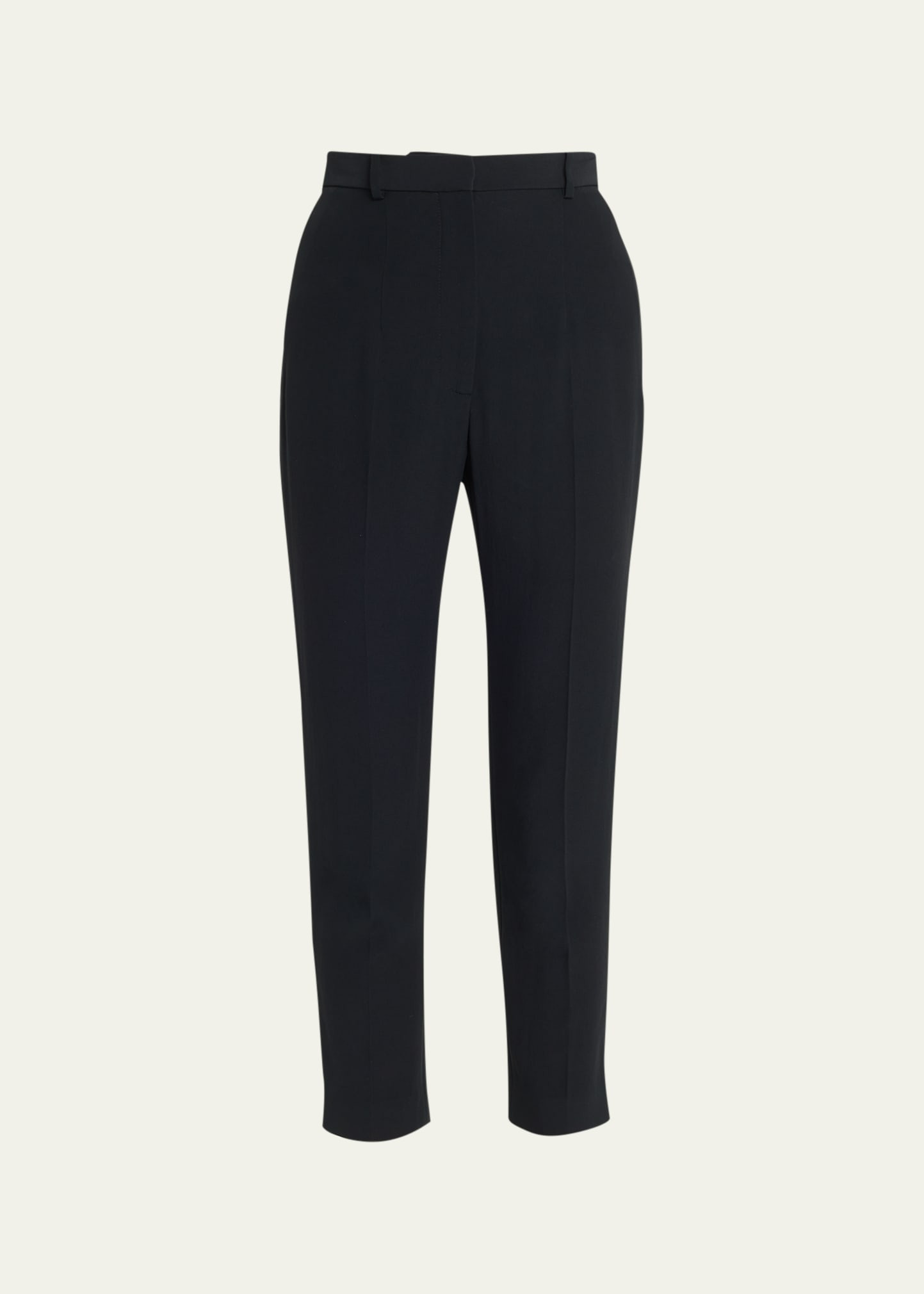McQueen High-Waist Crop Cigarette Trousers | Bergdorf Goodman