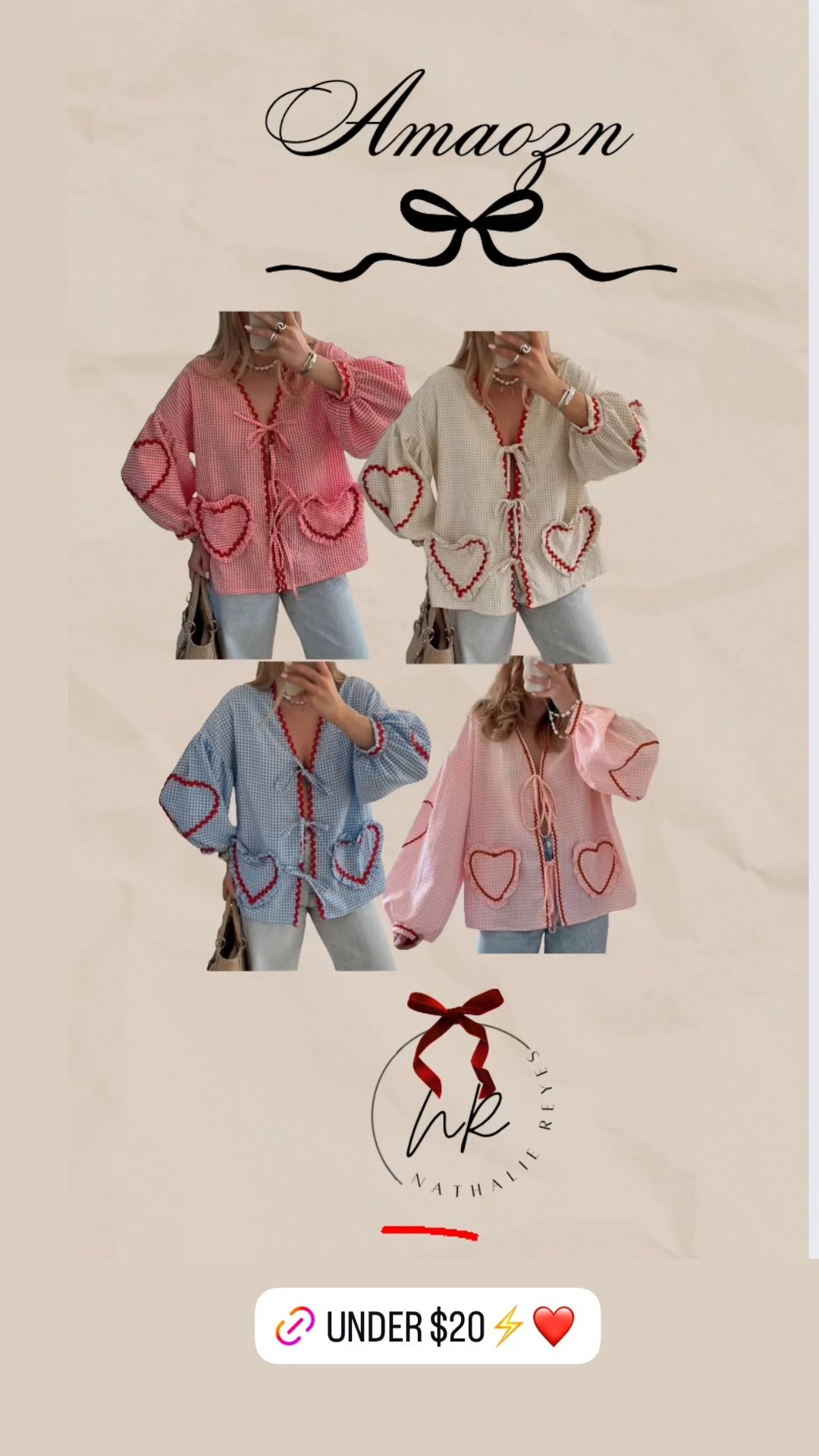 Amazon Valentines tops just under $20 perfect for Vday✨❤️ #amaozntop #amazondeal #valentinesday #valentinestoo

#LTKgrwm #LTKMidsize #LTKSaleAlert