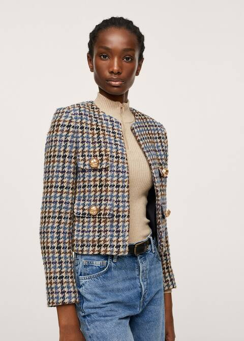 Houndstooth jacket | MANGO (US)