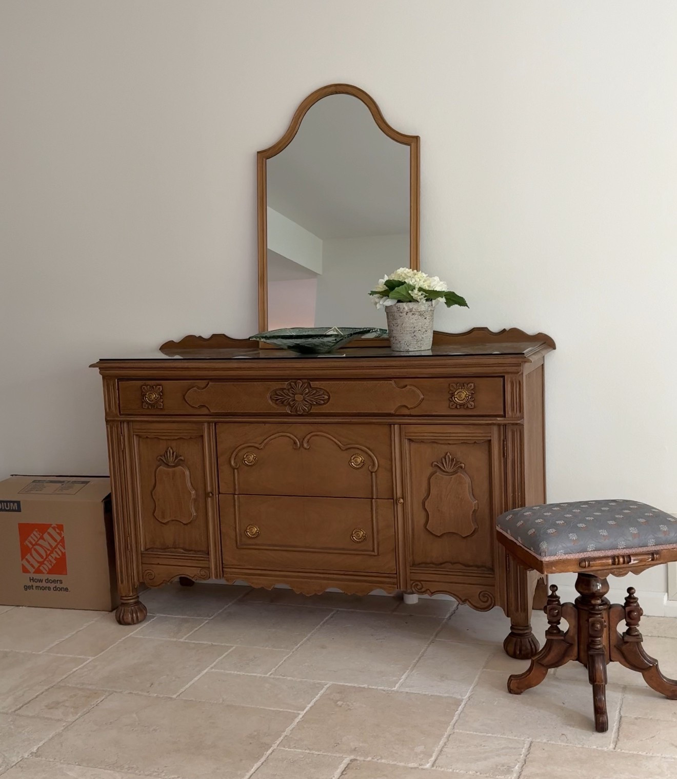 Entryway styling…still working on it but love this mirror!!! 

#LTKHome #LTKSeasonal #LTKFindsUnder100