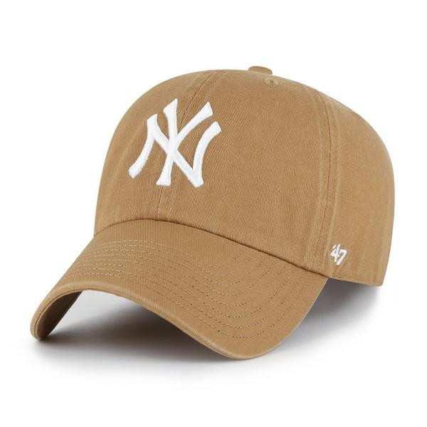 New York Yankees 47 Brand Clean Up Adjustable Hat One Size Camel | Scheels Sports