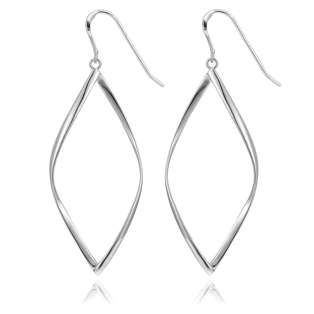 PAVOI 14K Gold Plated Dangle Earrings for Women | Infinity Cute Hanging Hoop Earrings | Amazon (US)