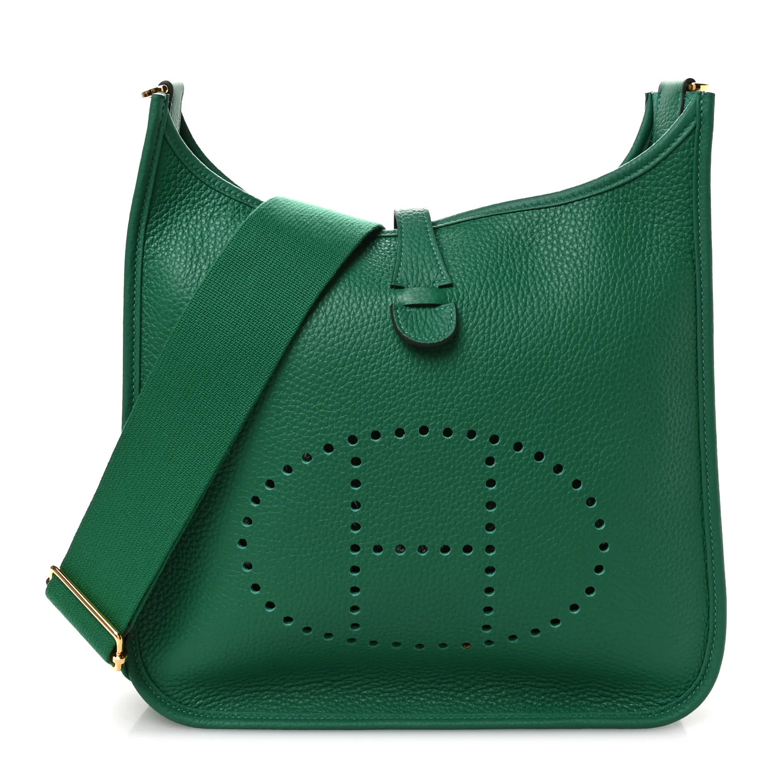 Taurillon Clemence Evelyne III PM Vert Vertigo | FASHIONPHILE (US)