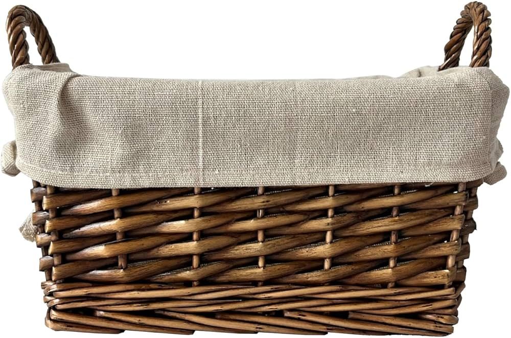 Ashland Small Willow Basket with Liner Fall Decor for Home | Amazon (US)