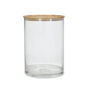 Glass Storage Jar With Bamboo Lid Xxl 5 L | Trouva (Global)