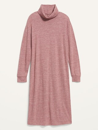 Long-Sleeve Turtleneck Midi Sweater Shift Dress for Women | Old Navy (US)