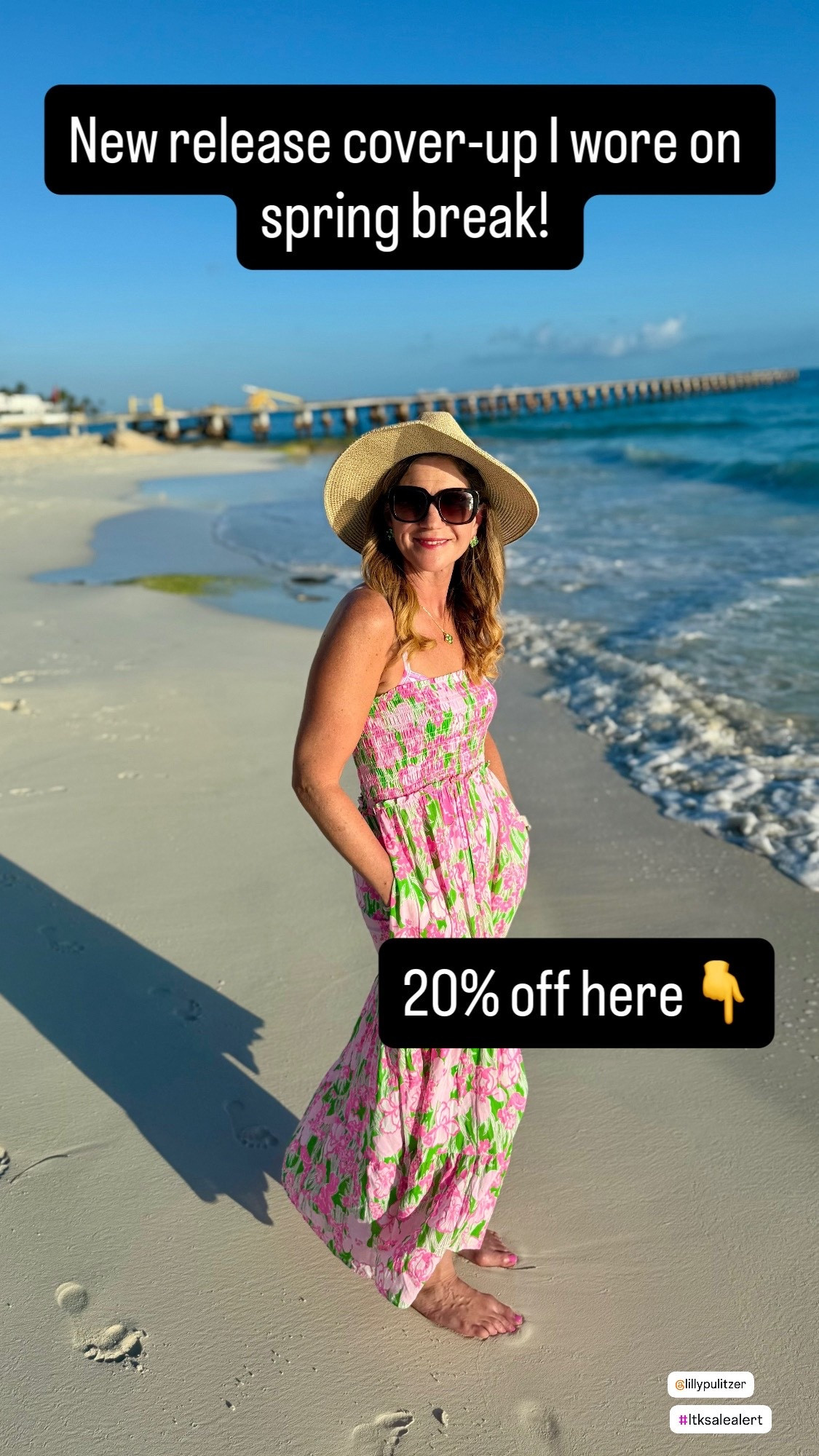 Swim 
This cover-up is such a good find 💕

I wore it on spring break and love that it doubles as a maxi dress—perfect for beach days and grabbing lunch after 🌴

Lightweight, flattering, and easy to throw on.

Bonus: it’s 20% off right now 🙌

Linking it and the matching swim below. 

swim cover up dress
beach cover up outfit
resort wear dress
vacation outfit women
maxi dress beach outfit
tropical outfit women
versatile travel outfits
pack light vacation outfits
summer resort style

#resortwear #beachstyle #vacationoutfit
#coverupstyle #maxidressstyle #summerstyle
#lillypulitzer 
#ltkstyle #ltktravel #ltksalealert
#styleover40 #over40style #tropicalstyle





#LTKTravel #LTKSeasonal #LTKSaleAlert