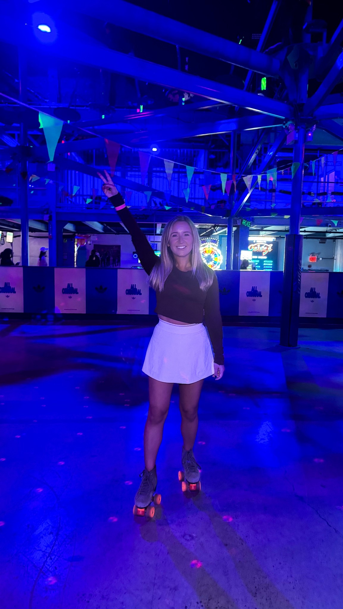 A fun active outfit - crop top and tennis skort. (Wearing extra smalls.)

#LTKActive #LTKSaleAlert #LTKPetite