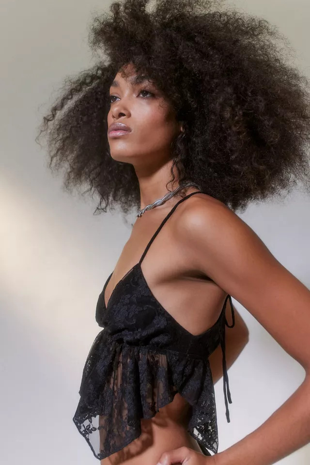 UO Tabatha Lace Babydoll Cami | Urban Outfitters (US and RoW)