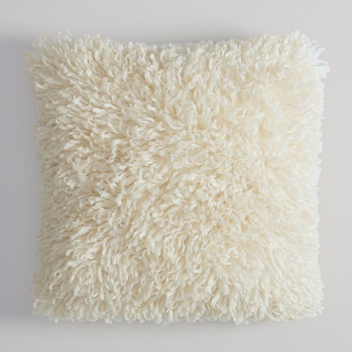 Mongolian Faux-Fur Pillow Cover | Pottery Barn Teen