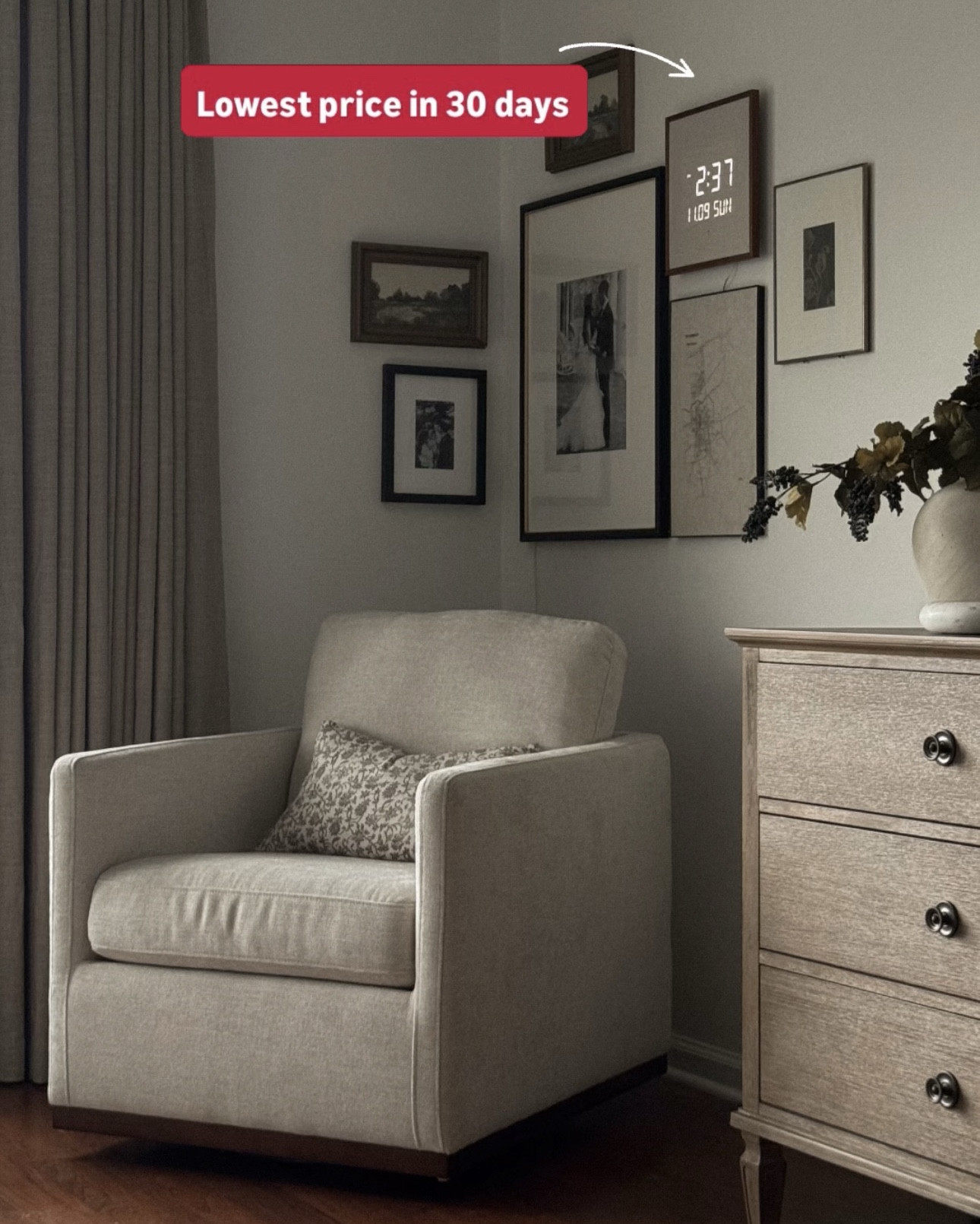 If you've been eyeing my framed digital clock (I have two!), now's the time to grab it bc the price just dropped! 

#LTKSaleAlert #LTKHome