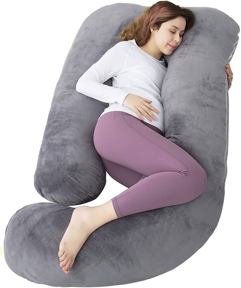 AMCATON 60 Inch Pregnancy Pillow for Sleeping, Extra Large U Shaped Body Pillow, Maternity Pillow... | Amazon (CA)