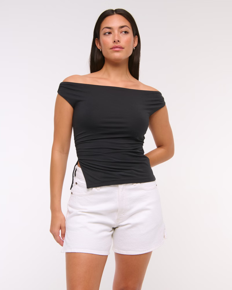 Curve Love High Rise Dad Short | Abercrombie & Fitch (US)