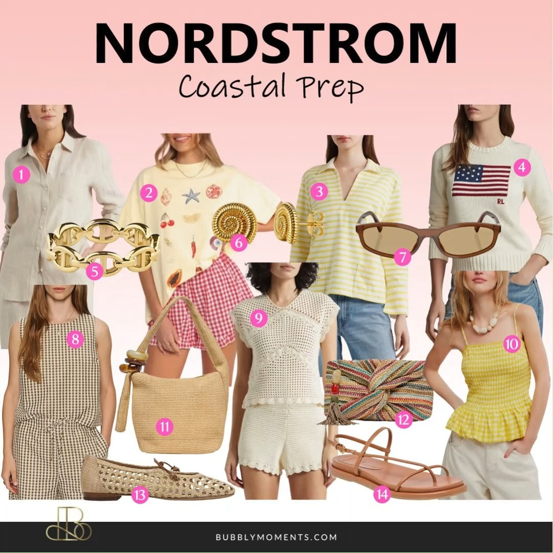 Classic, polished, and effortlessly chic. These Women Coastal Prep Outfits from Nordstrom feature timeless wardrobe staples like breezy linen, striped tops, lightweight sweaters, tailored shorts, elegant dresses, woven bags, and versatile sandals. Perfect for vacations, weekend brunch, beach days, or everyday elevated style, these looks are easy to mix and match all season long. Save this outfit inspiration and follow for more curated Nordstrom fashion finds and seasonal style ideas.
#LTKootd #LTKStyle #LTKFinds #Nordstrom #NordstromStyle #CoastalPrep #CoastalStyle #OldMoneyStyle #QuietLuxury #PreppyStyle #SummerStyle #VacationOutfit #BeachStyle #LinenStyle #CapsuleWardrobe #OOTD #StyleInspo #WomensFashion #FashionInspo #EverydayStyle #ChicStyle #WeekendStyle #ResortWear 

 