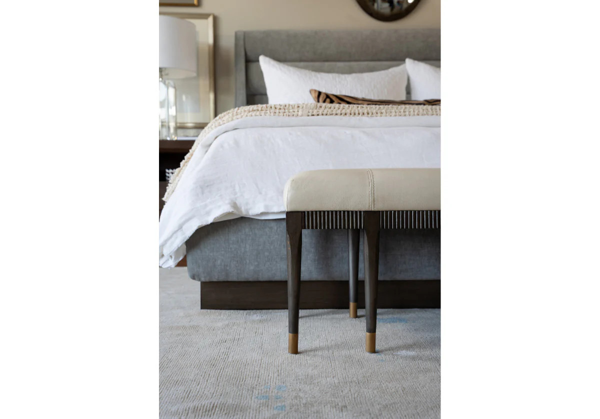 NINA LEATHER BENCH | Alice Lane Home Collection