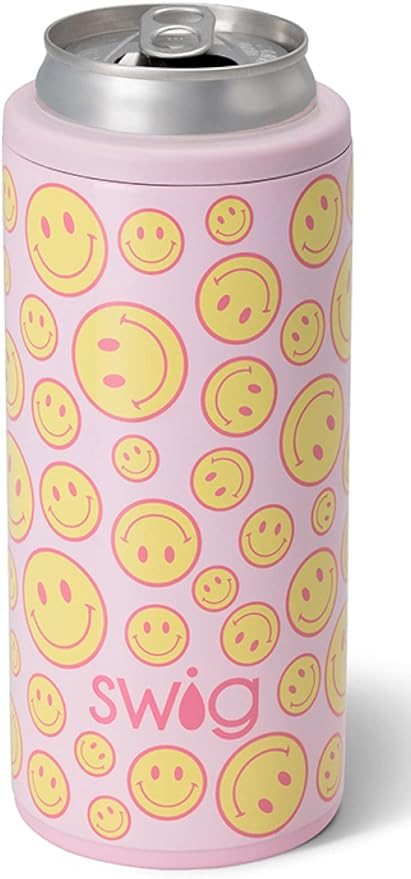 Swig Life Skinny Can Cooler, Stainless Steel, Dishwasher Safe, Triple Insulated Slim Can Sleeve f... | Amazon (US)