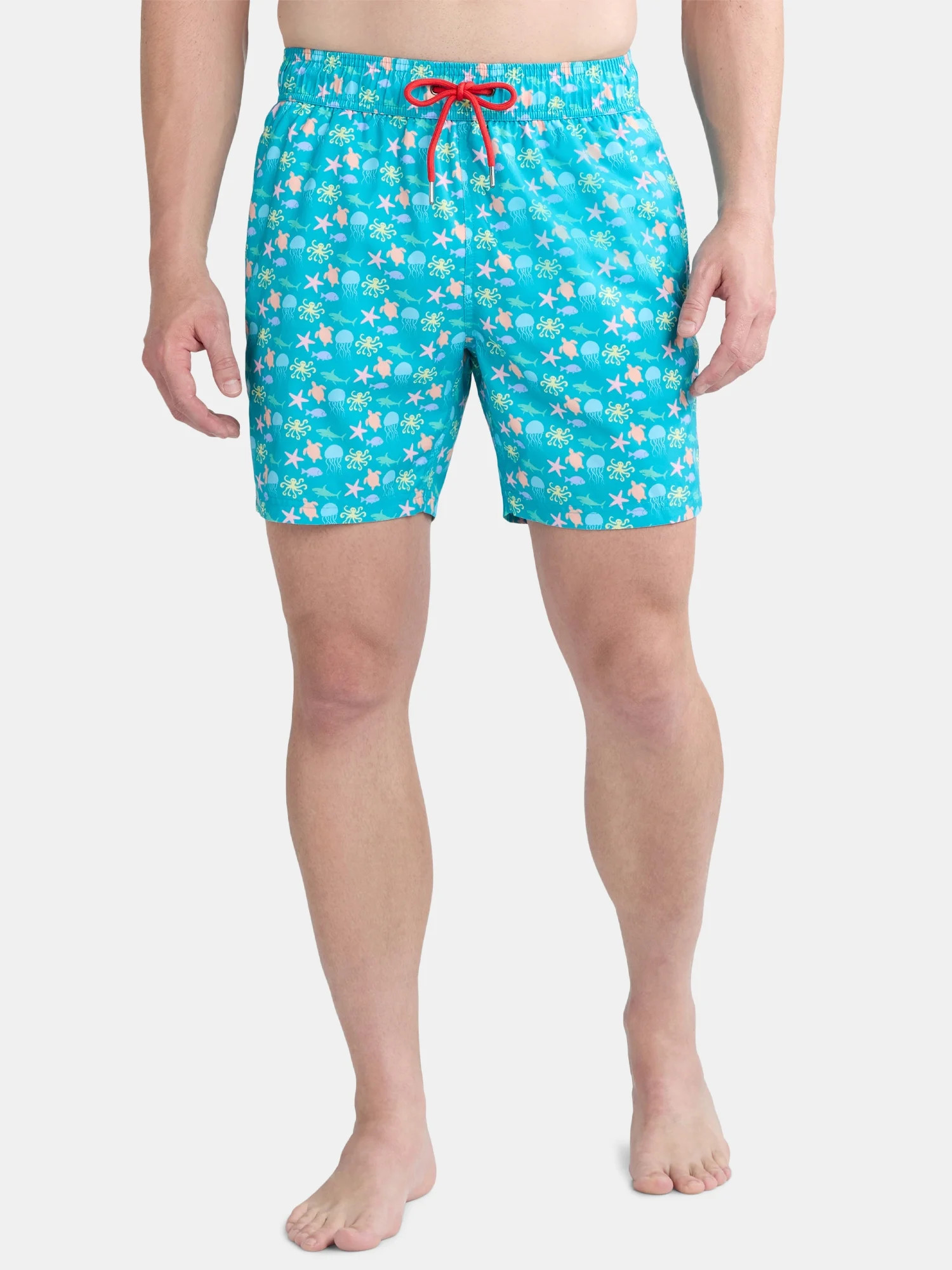 Party Sharks Men's Swim Trunks, 6.5" Inseam, Sizes S-XL | Walmart (US)