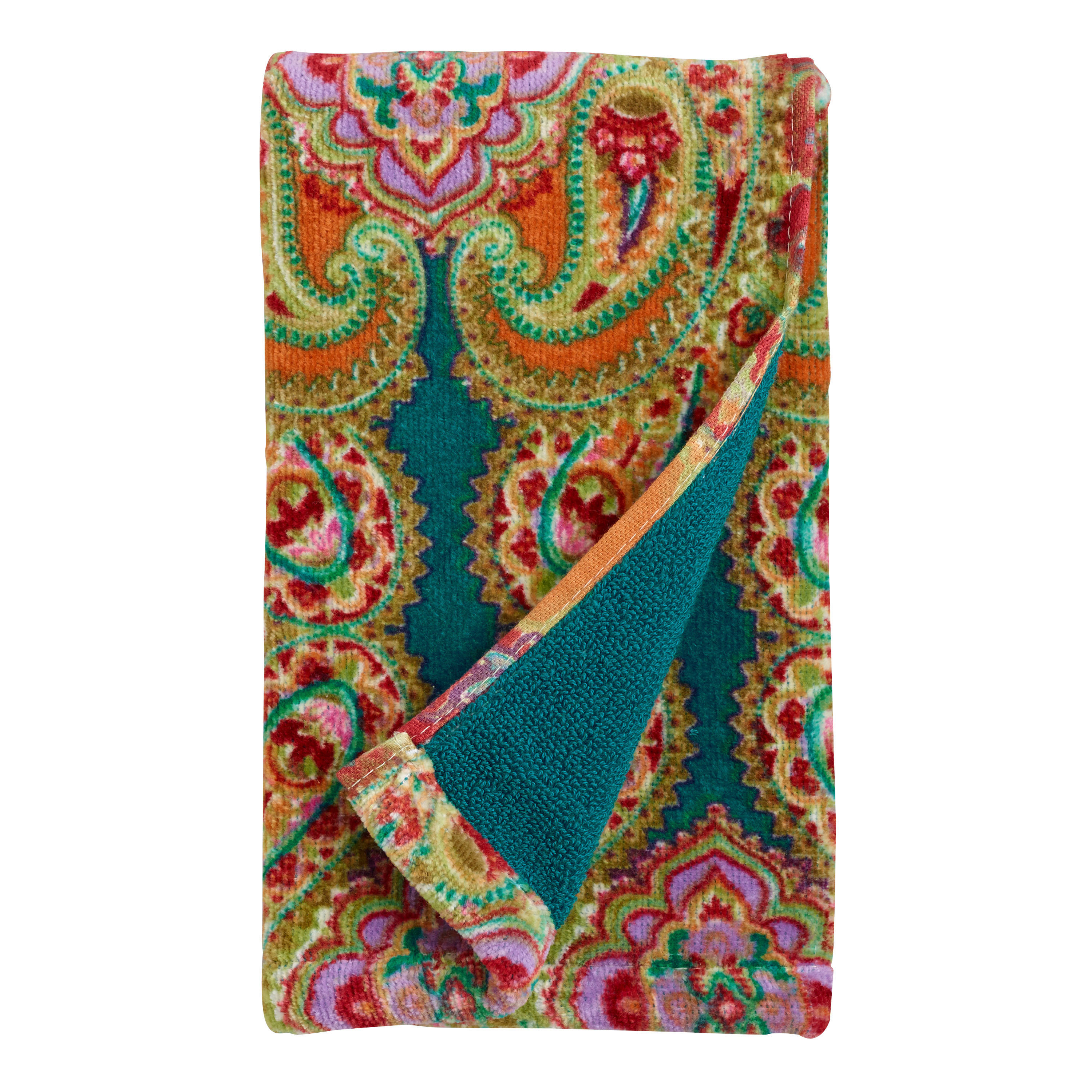 Venice Multicolor Paisley Hand Towel | World Market