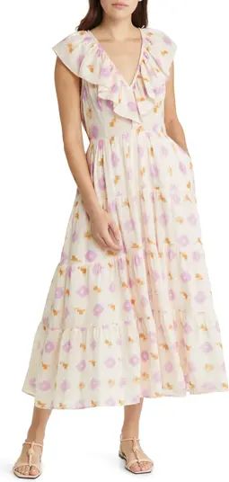 Tatiana Abstract Print Tiered Cotton Dress | Nordstrom