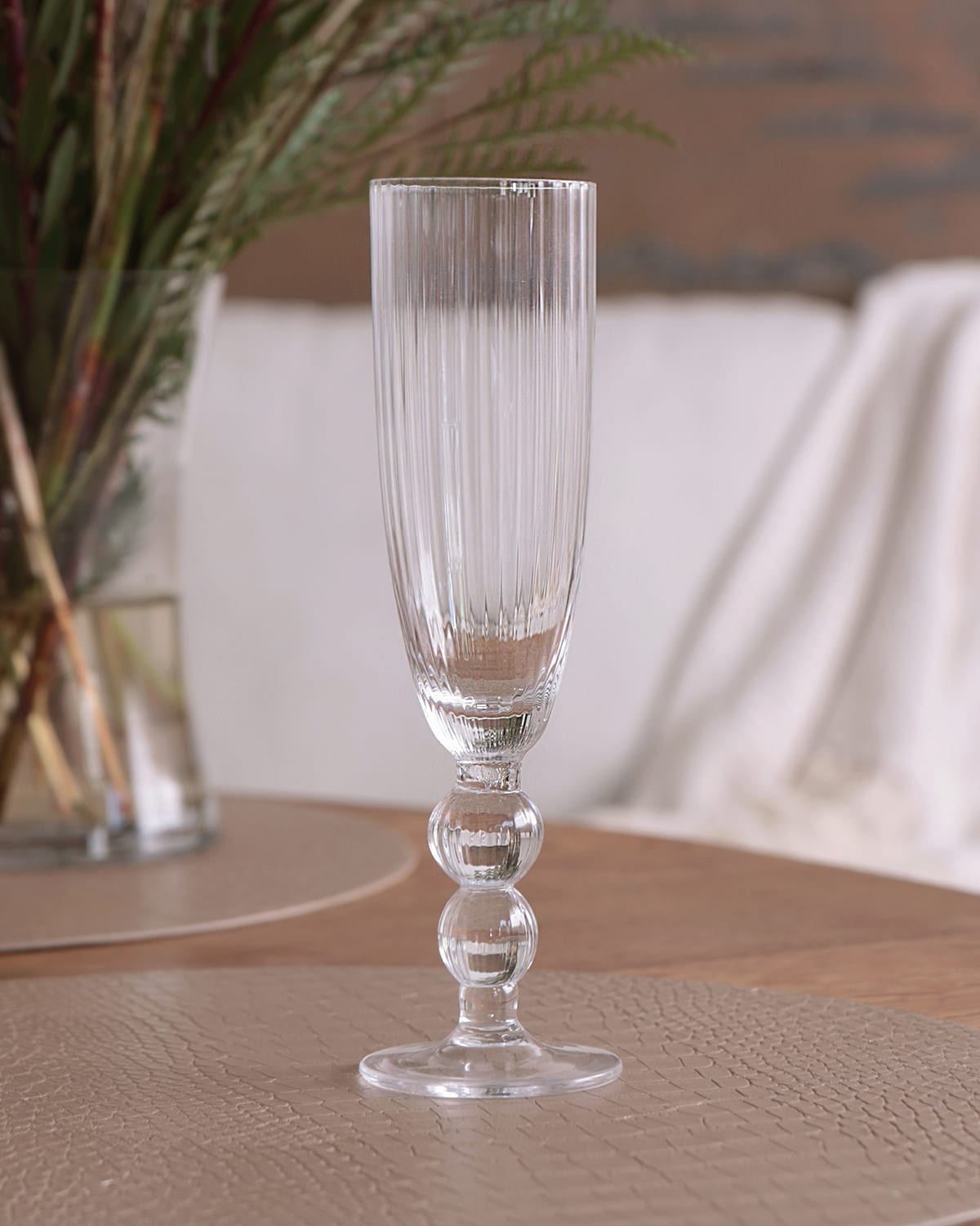 GLASS Venice Champagne Flutes, Set of 4 (Clear) | Neiman Marcus